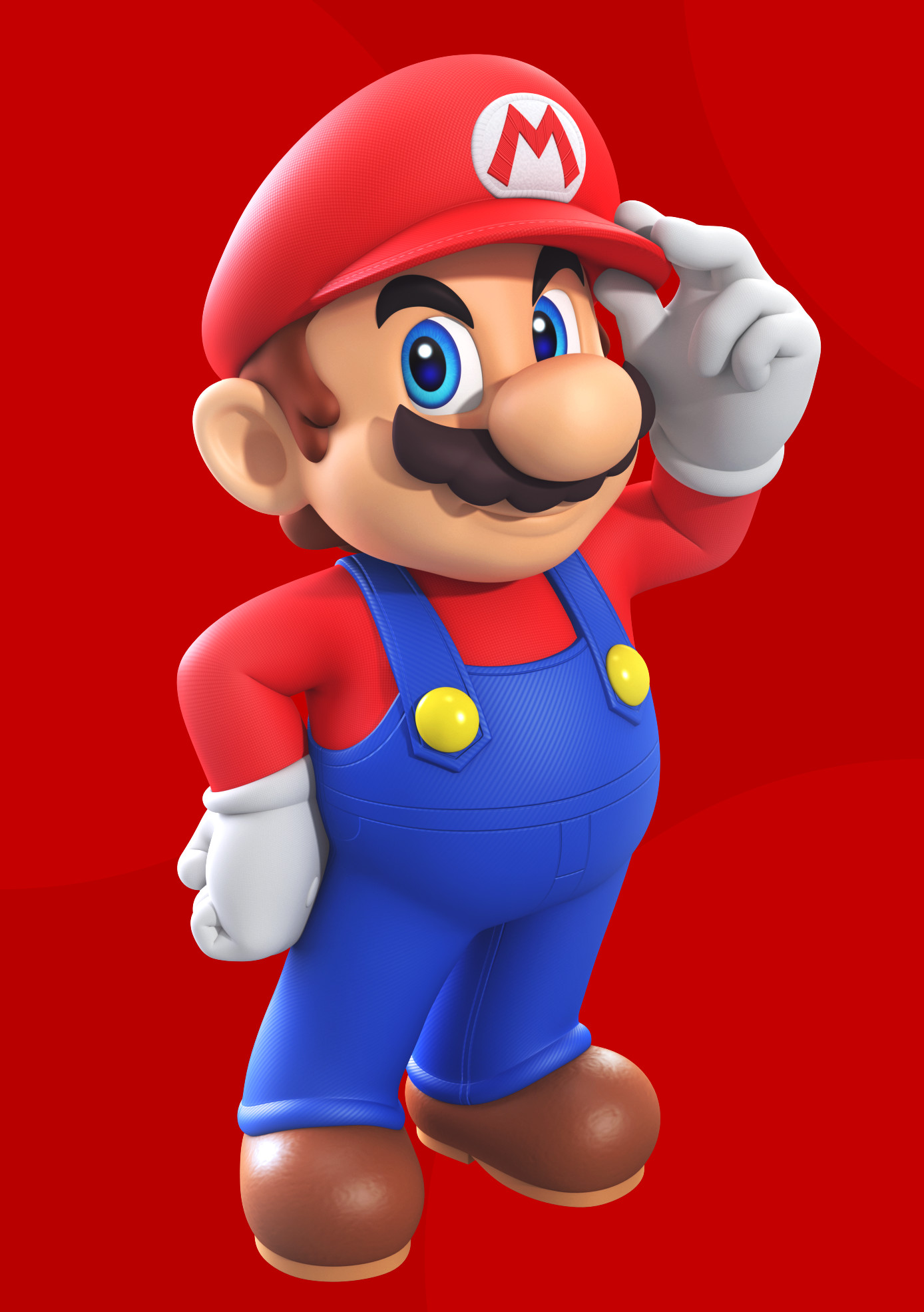 Mario standing.